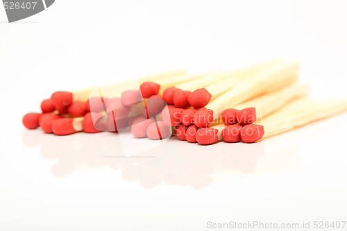 Image of matches reflected