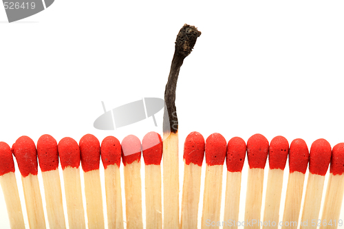 Image of burned matchstick