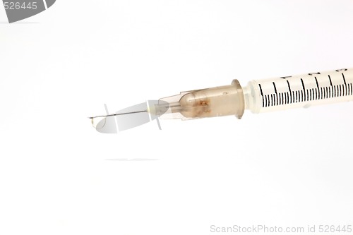 Image of syringe with drop