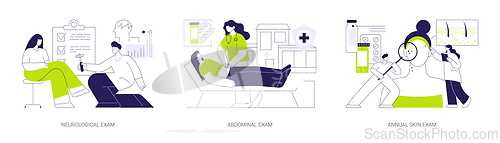 Image of General health check-up abstract concept vector illustrations.