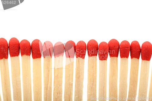 Image of raw of matches