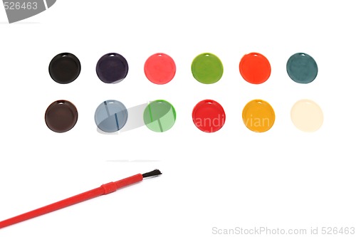 Image of paintbrush colors