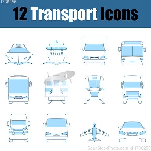 Image of Transport Icon Set