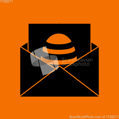 Image of Envelop With Easter Egg Icon