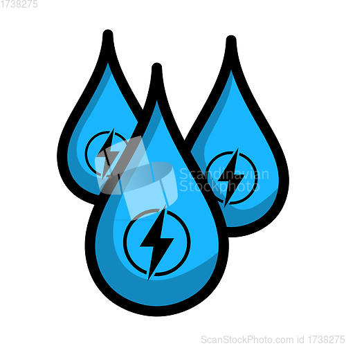 Image of Hydro Energy Drops Icon