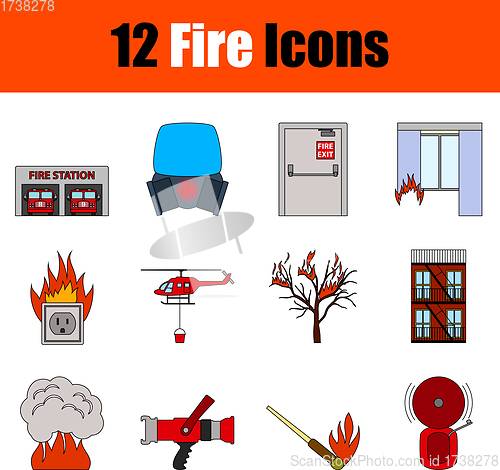 Image of Fire Icon Set