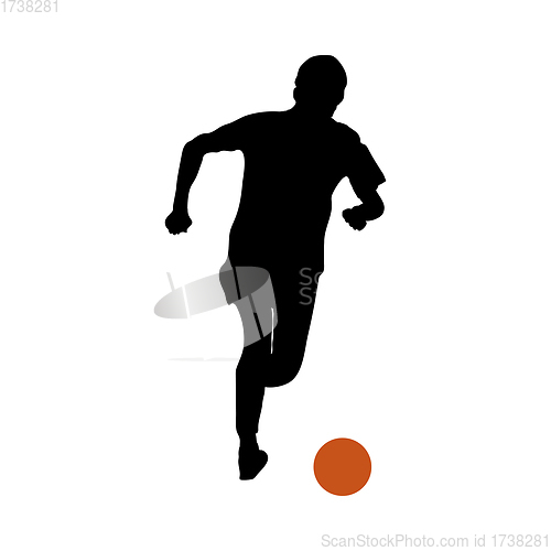 Image of Soccer Player Silhouette