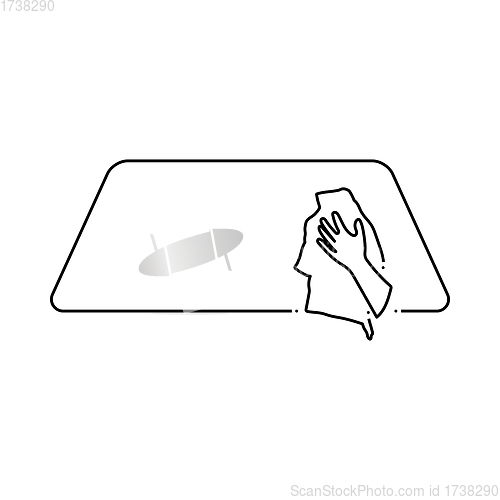 Image of Wipe Car Window Icon