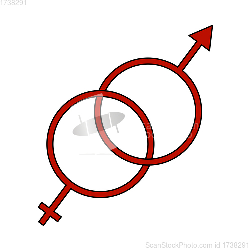 Image of Man Female Symbol Icon