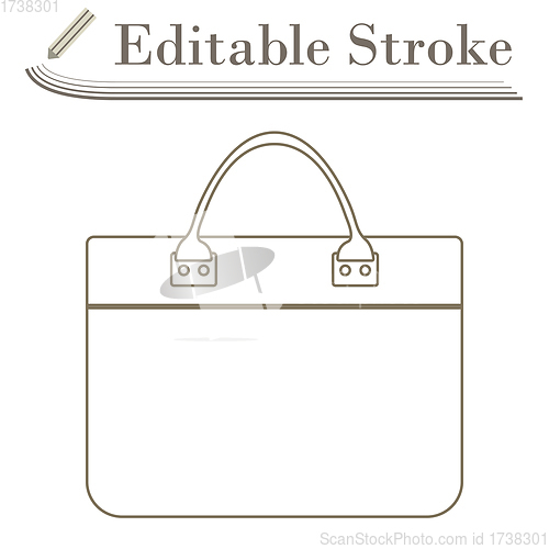 Image of Business Woman Briefcase Icon