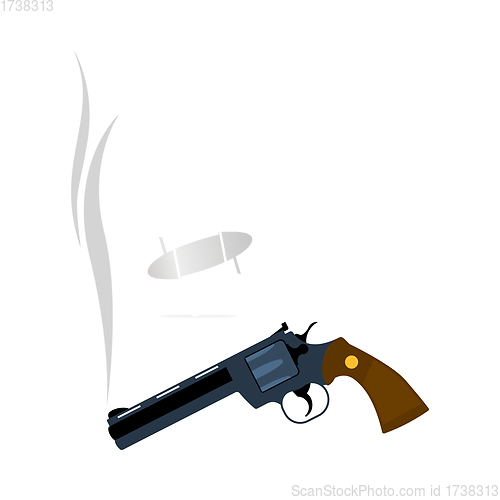 Image of Smoking Revolver Icon