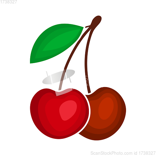 Image of Icon Of Cherry In Ui Colors