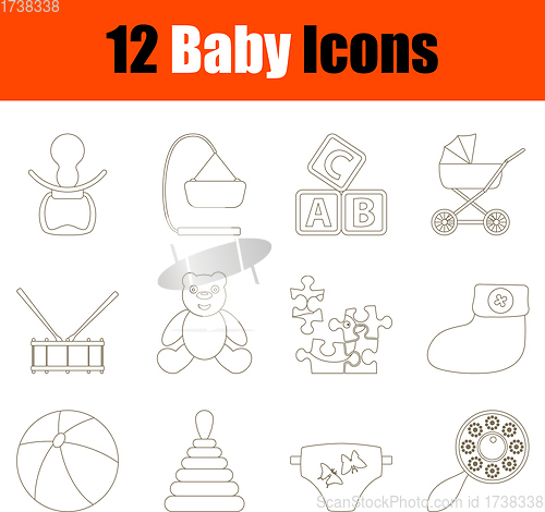 Image of Baby Icon Set