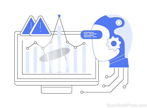 Image of AI-Anomaly Detection abstract concept vector illustration.