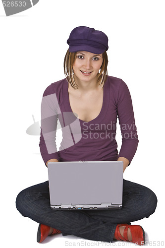 Image of Woman with a laptop