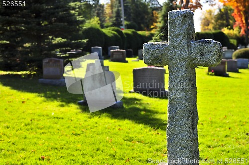 Image of Graveyard with tombstones