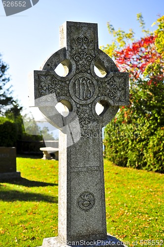 Image of Graveyard with celtic cross