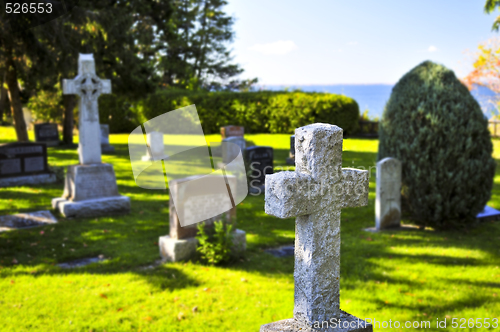 Image of Graveyard with tombstones