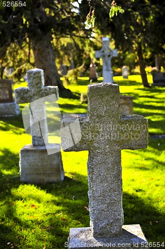 Image of Graveyard with tombstones