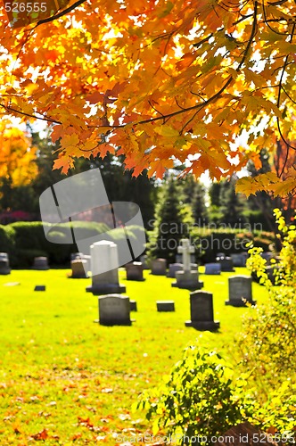 Image of Graveyard with tombstones