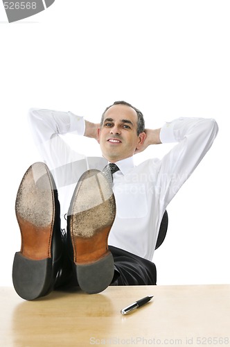 Image of Relaxing businessman