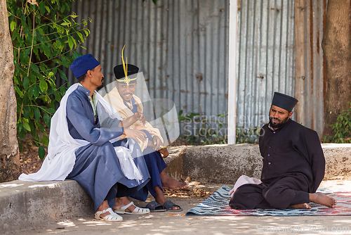 Image of Orthodox monk lake Tana, Bahir Dar Ethiopia