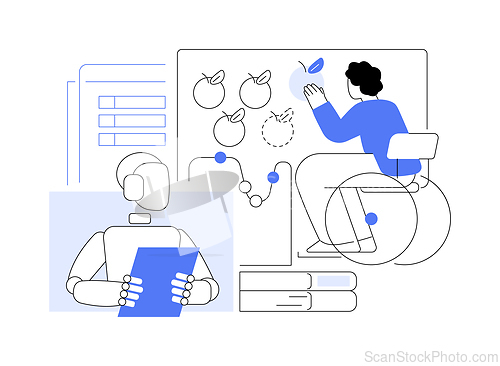 Image of AI-Powered Special Education Support abstract concept vector illustration.
