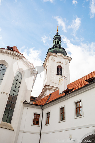 Image of Strahov Monastery in historic town Prague, Central Bohemia, Czech Republic Czech Republic