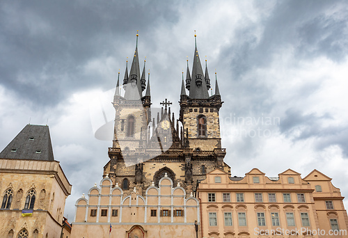 Image of The Church of Our Lady before Tyn. Central Bohemia, Czech Republic