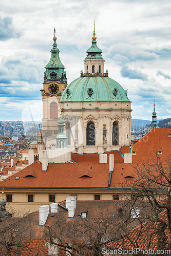Image of Panorama of old historic town Prague, in Czech Praha, Central Bohemia, Czech Republic