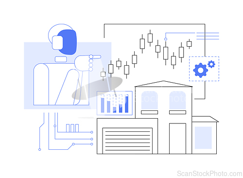 Image of AI-Enhanced Market Analysis abstract concept vector illustration.