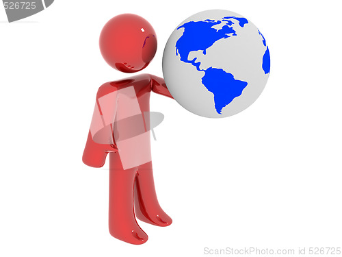 Image of Person with earth