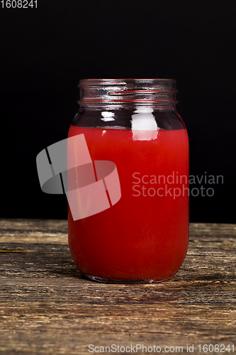 Image of red watermelon natural homemade juice