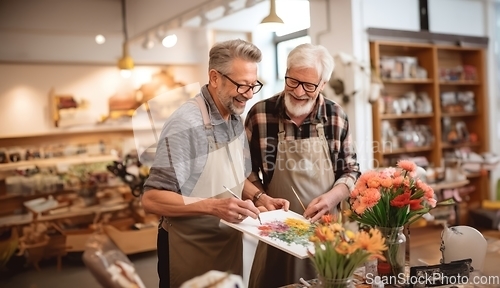 Image of Two friends capture their artistic journey as they passionately sketch and bring their creative imaginations to life in their office sanctuary