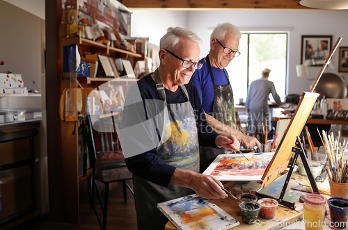 Image of Two friends capture their artistic journey as they passionately sketch and bring their creative imaginations to life in their office sanctuary