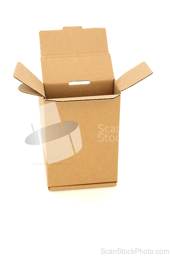Image of Brown Cardboard Rectangular Shape Box