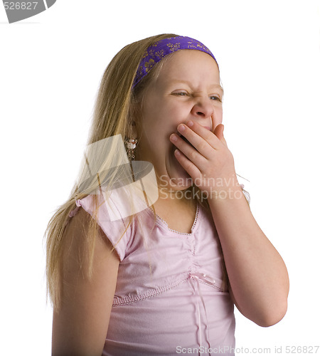 Image of Girl Yawning