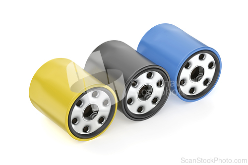 Image of Different automobile oil filters