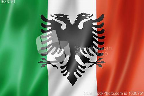 Image of Italian Arberesh ethnic flag, Italia