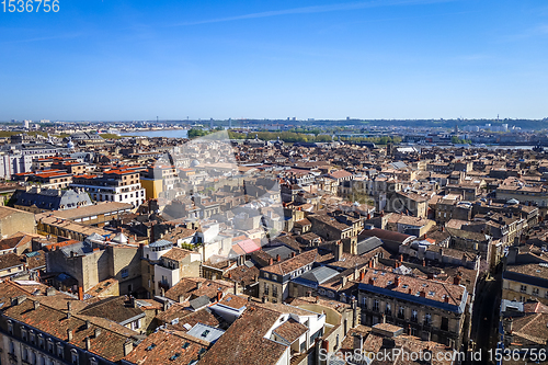 Image of City of Bordeaux Aerial view, France