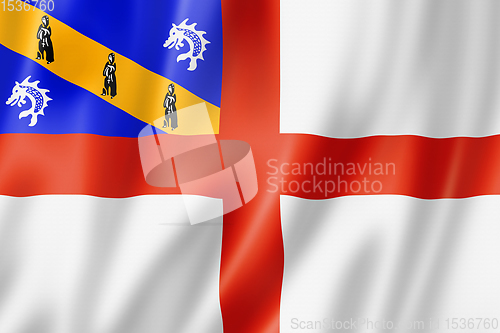 Image of Herm island flag, UK