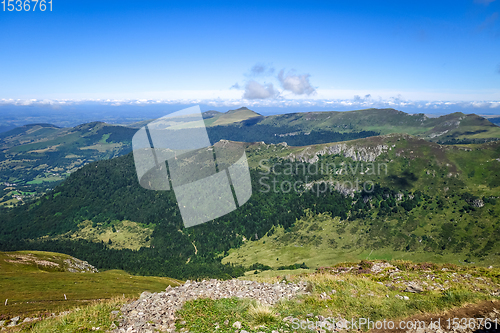 Image of Puy Mary and Chain of volcanoes of Auvergne, Cantal, France
