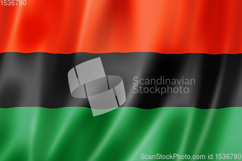 Image of African Americans flag, America