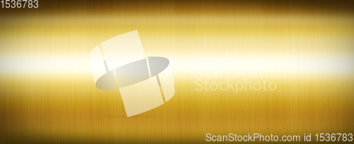 Image of Gold brushed metal. Banner background texture