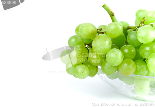 Image of green grapes in bowl