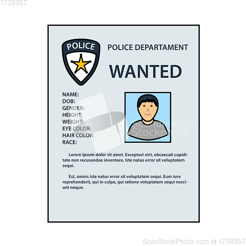 Image of Wanted Poster Icon