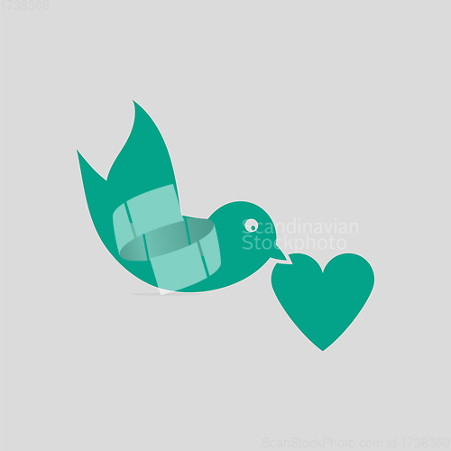 Image of Dove With Heart Icon