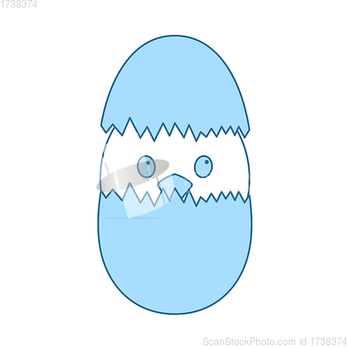 Image of Easter Chicken In Egg Icon