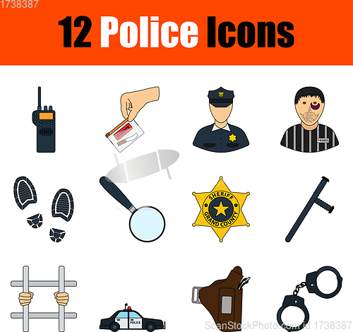 Image of Police Icon Set