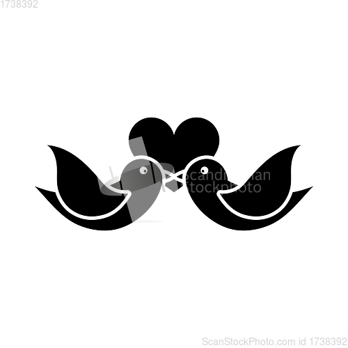 Image of Dove With Heart Icon